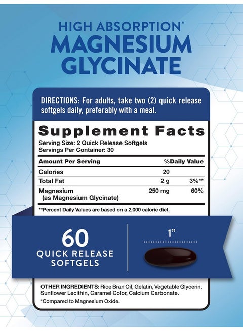 Nature's Truth Magnesium Glycinate Softgels