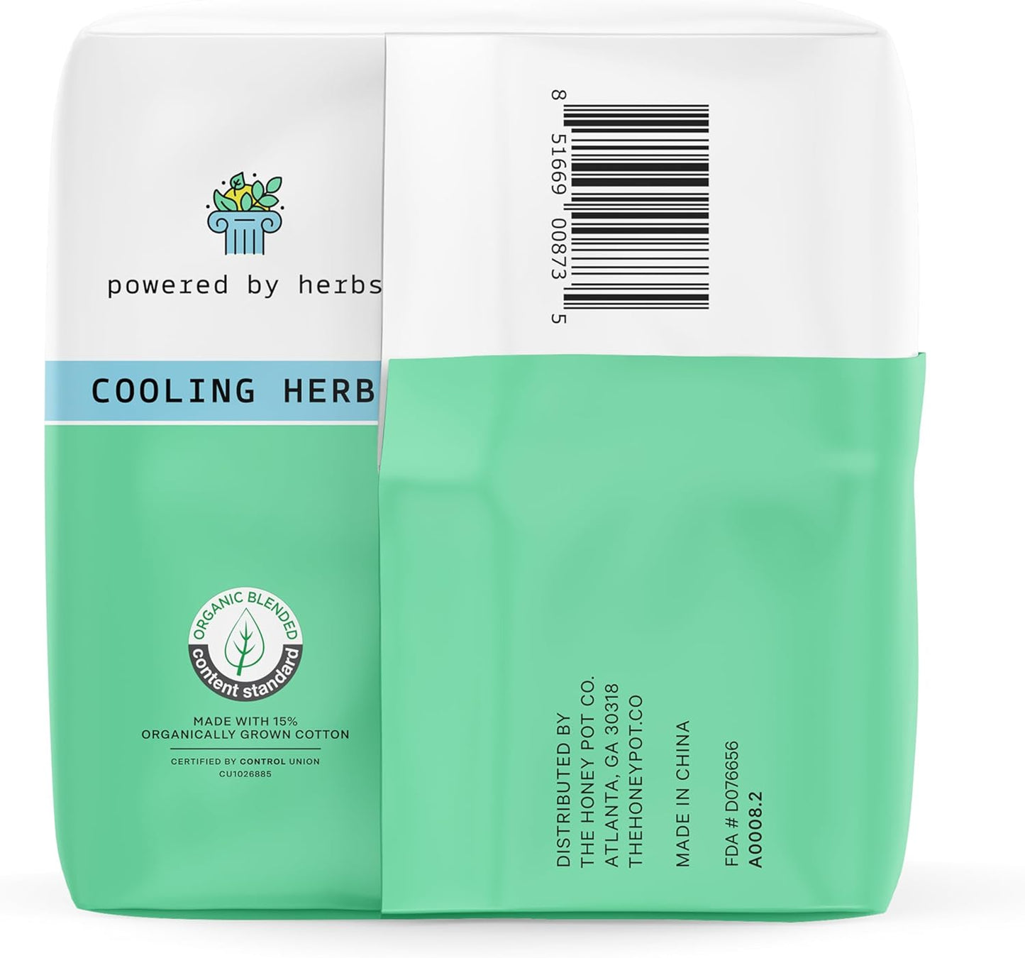 The Honey Pot Company Herbal Everyday Liners, Organic Cotton Cover