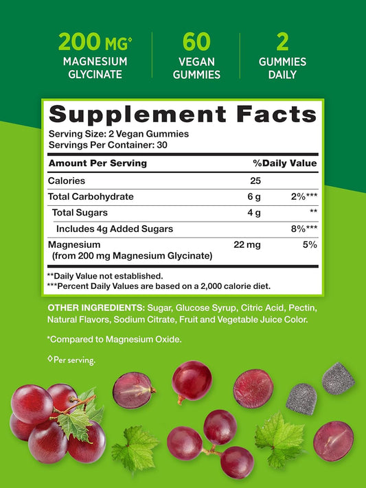 Nature's Truth Magnesium Glycinate Gummies