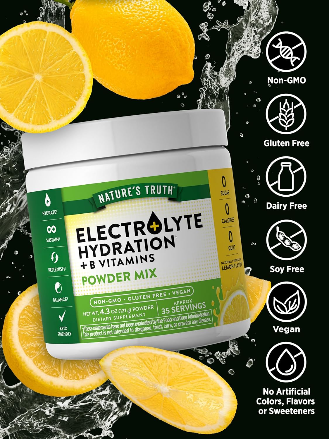 Nature's Truth Electrolyte Hydration Powder