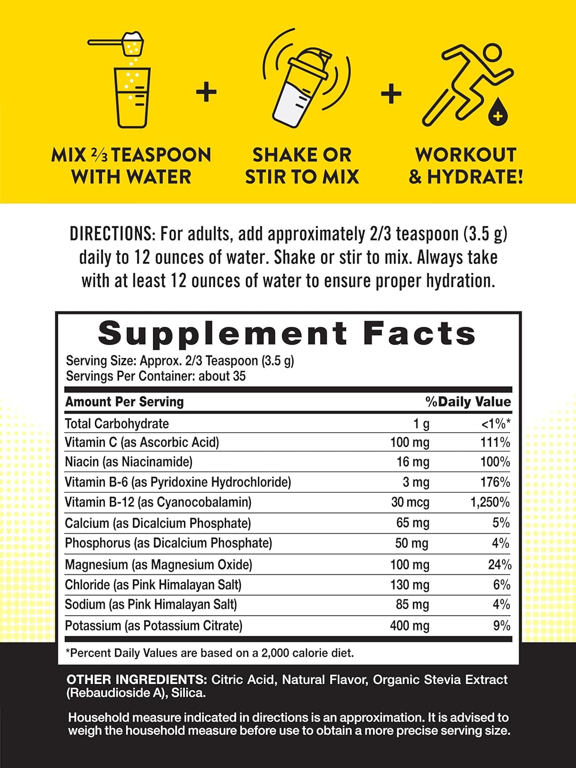 Nature's Truth Electrolyte Hydration Powder