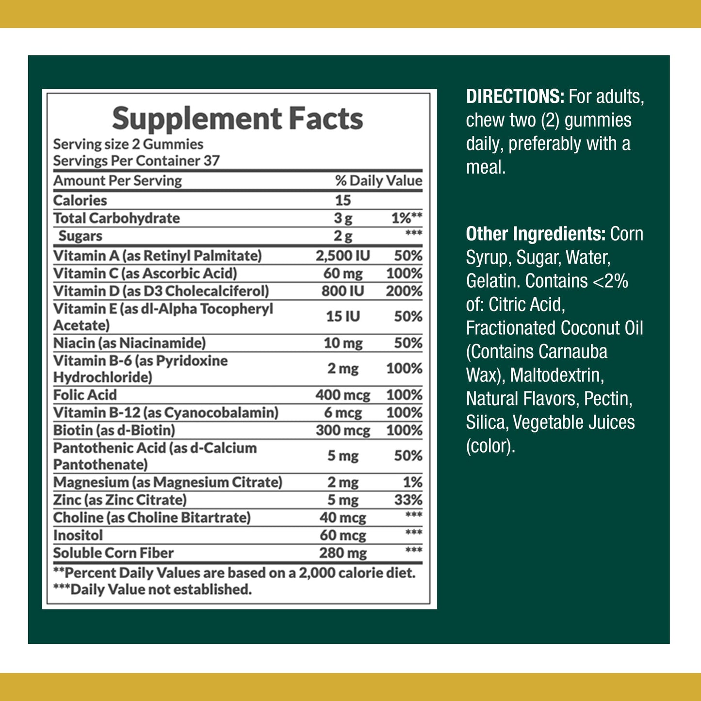 Nature's Bounty Adult Multivitamin Gummies
