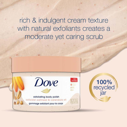 Dove Oatmeal & Calendula Oil Exfoliating Body Polish