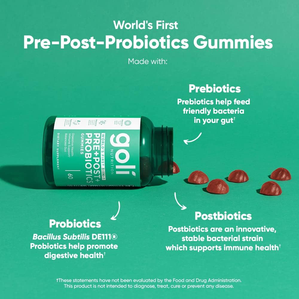 Goli Pre, Post, Probiotics Gummy