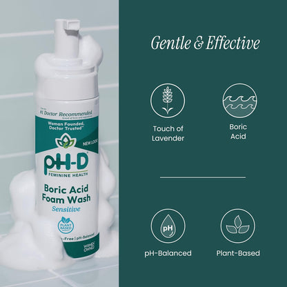 pH-D Feminine Health Boric Acid Foam Wash Sensitive