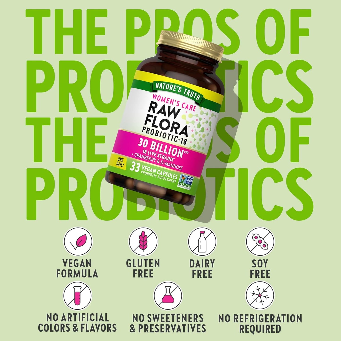 Nature’s Truth Women’s Care Raw Flora Probiotic-18