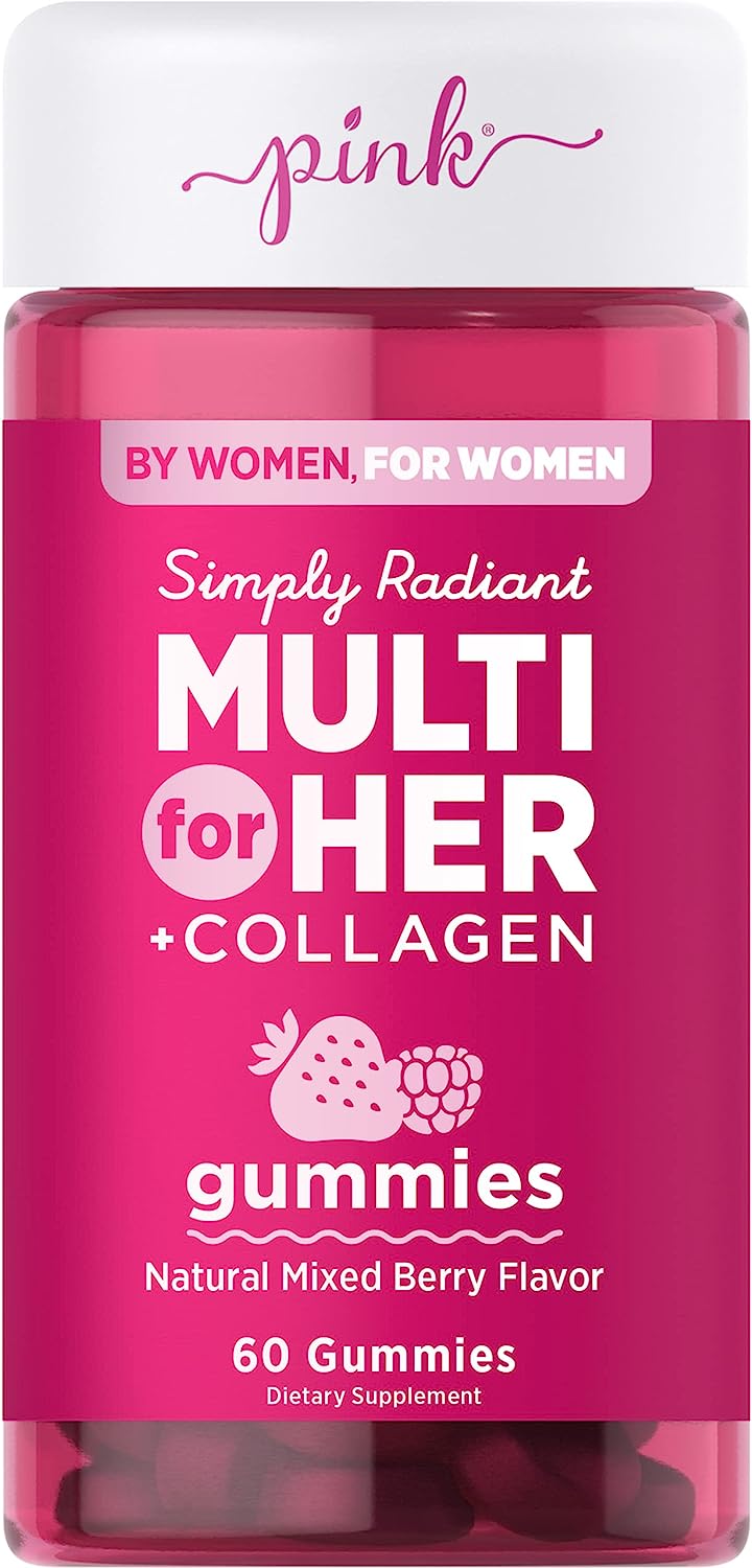 Pink Simply Radiant Multi-For-Her + Collagen Gummies 60s