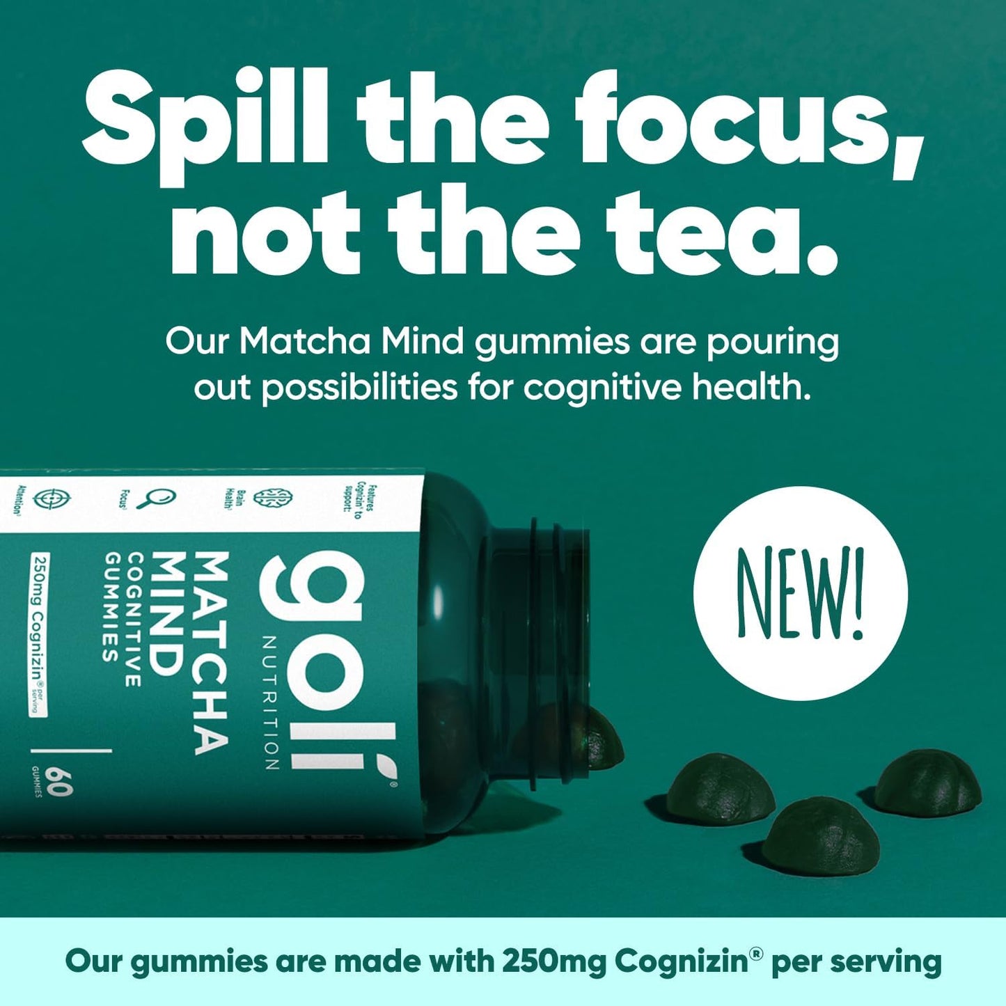 Goli Matcha Mind Cognitive Gummies