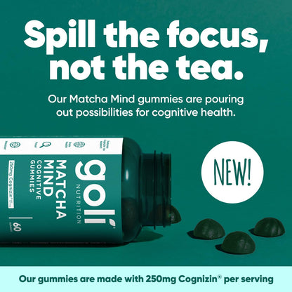 Goli Matcha Mind Cognitive Gummies