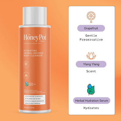 The Honey Pot Co. "Grapefruit Ylang Ylang" Hydrating Body Cleanser