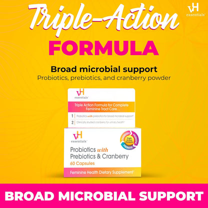 vH Essentials Probiotics with Prebiotics and Cranberry