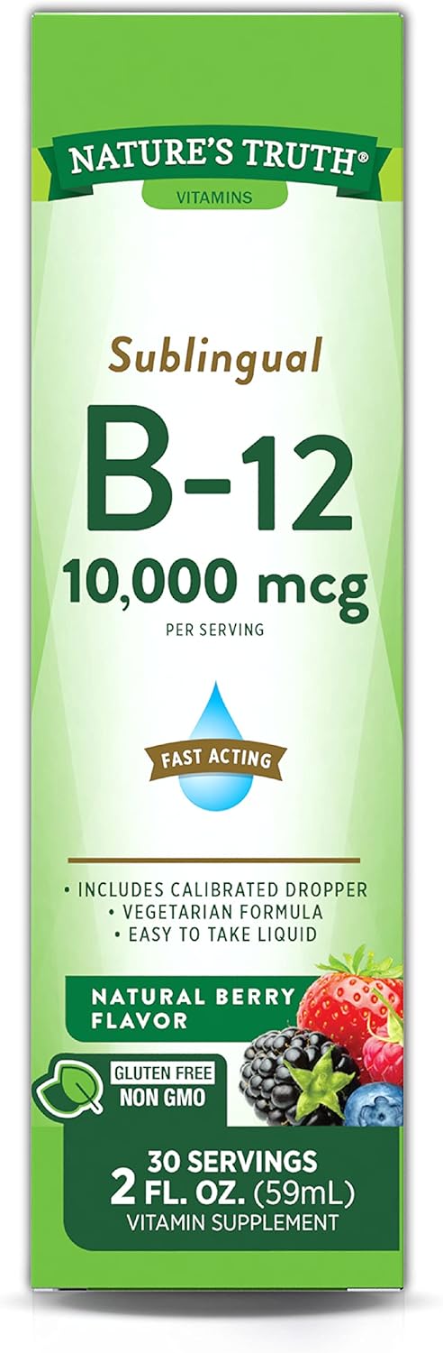 Nature's Truth Vitamin B-12 Sublingual 10,000 mcg Liquid