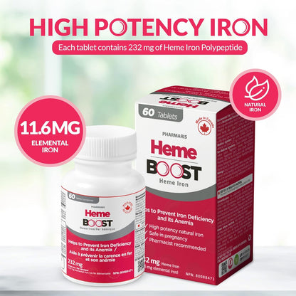 HemeBoost 11.6mg (232mg Heme Iron)