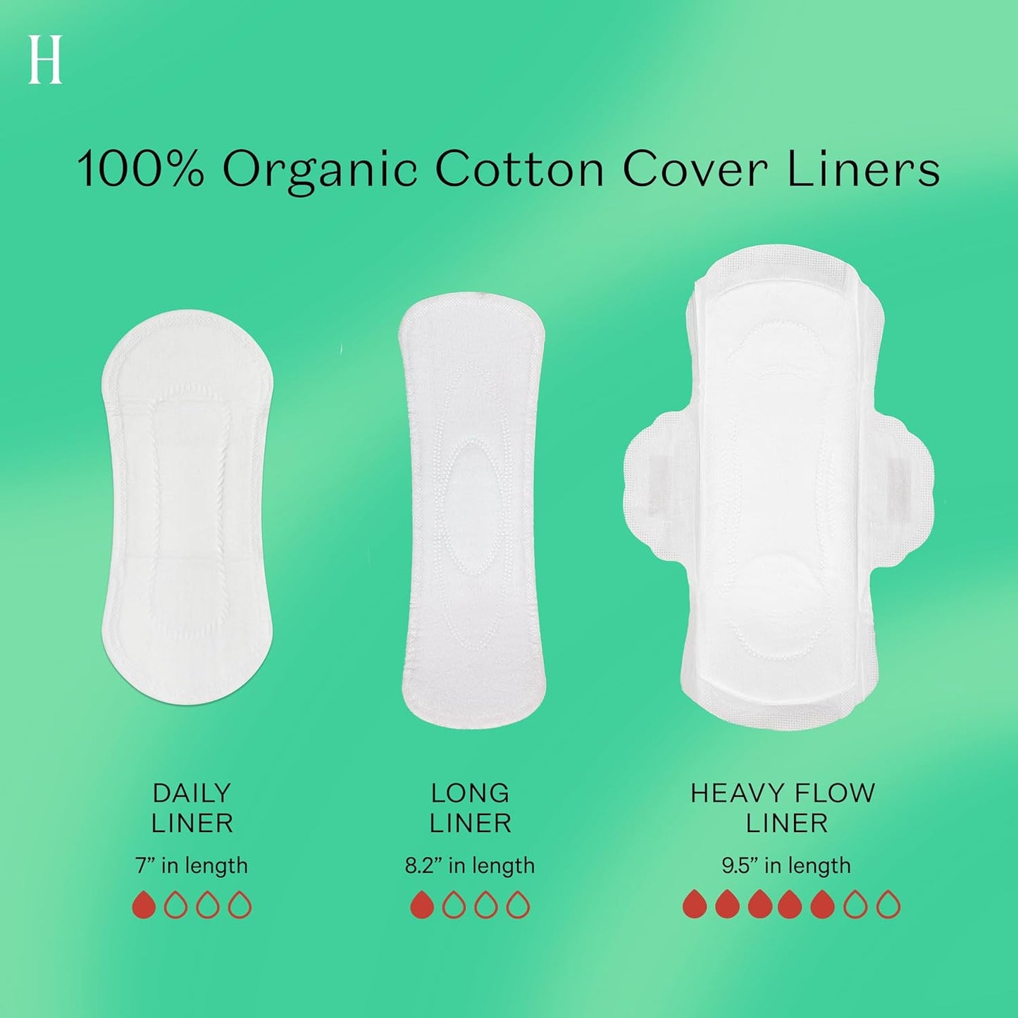 The Honey Pot Co. Herbal "Everyday" Liners, Organic Cotton Cover