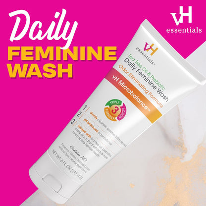 vH Essentials Daily Feminine Wash, Tea Tree Oil & Prebiotic