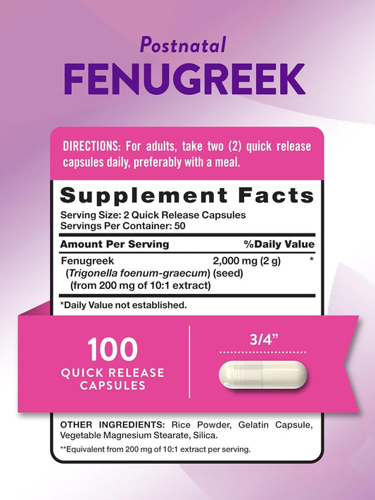 Nature's Truth Fenugreek | 2000mg