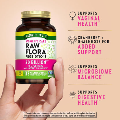 Nature’s Truth Women’s Care Raw Flora Probiotic-18