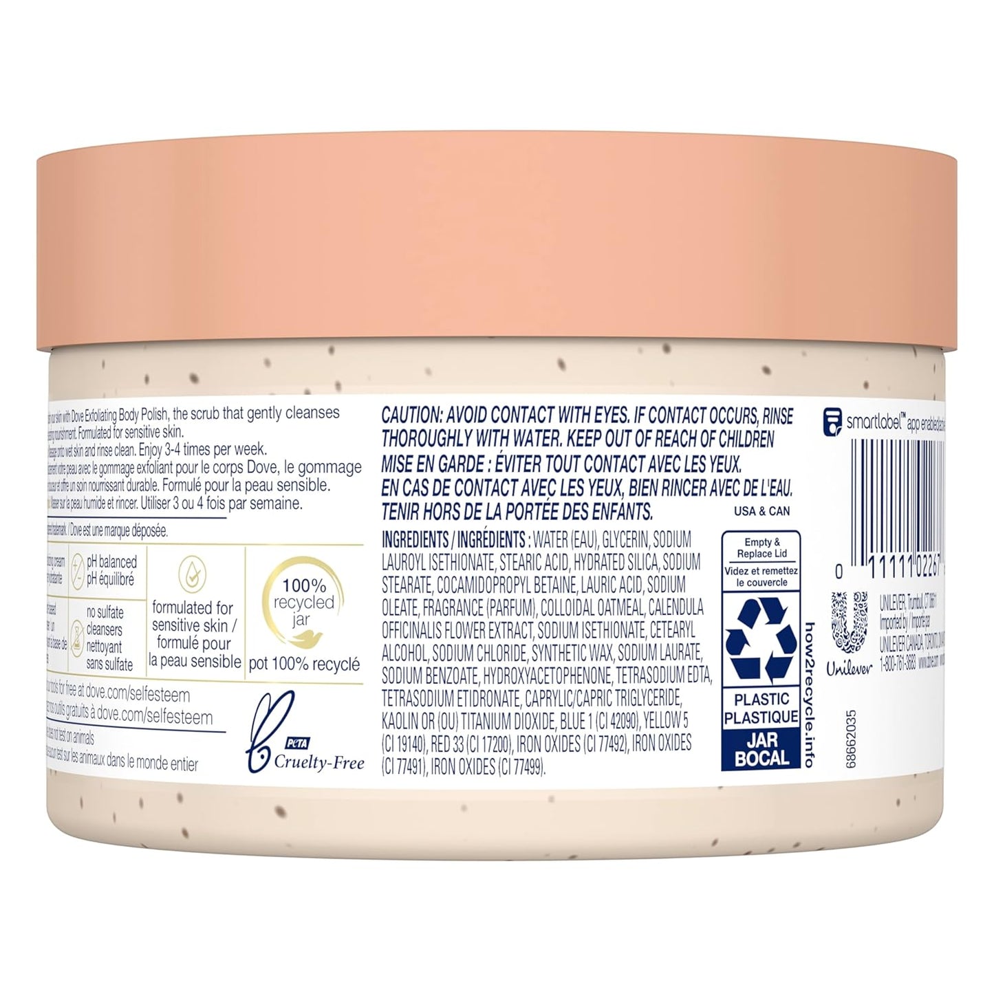 Dove Oatmeal & Calendula Oil Exfoliating Body Polish
