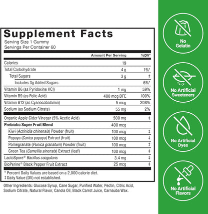 Force Factor ProbioSlim Apple Cider Vinegar Gummies