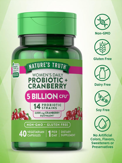 Nature's Truth Women's Daily Probiotic & Cranberry