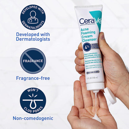 CeraVe Acne Foaming Cream Cleanser