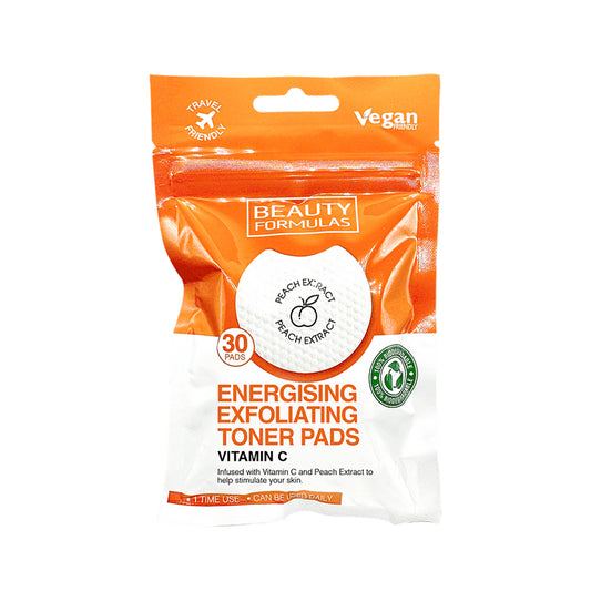 Beauty Formulas Energizing Exfoliating Toner Pads with Vitamin C