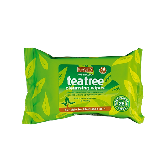 Beauty Formulas Tea Tree Cleansing Wipes