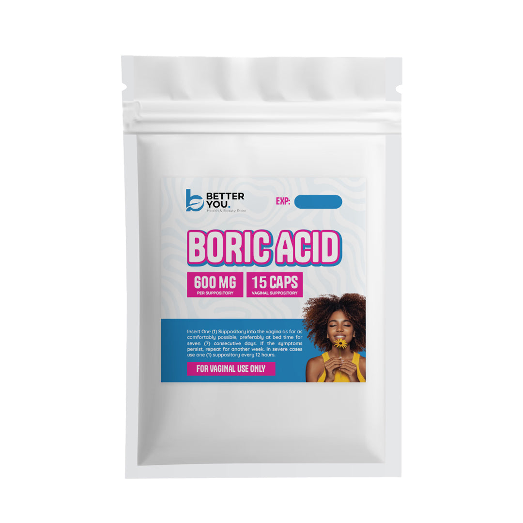 Boric Acid Vaginal Suppositories 600mg