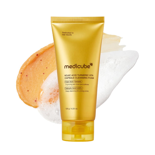 Medicube Kojic Acid Turmeric Vita Capsule Foam Cleanser