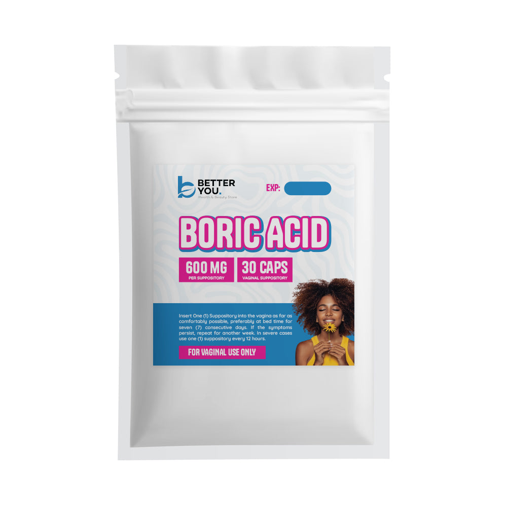 Boric Acid Vaginal Suppositories 600mg