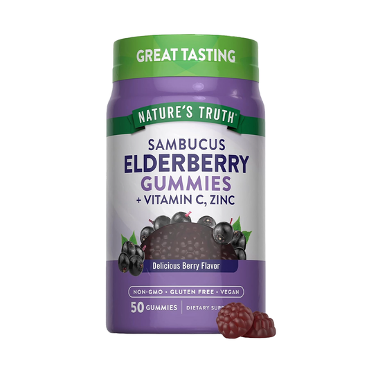 Nature’s Truth Sambucas Black Elderberry Gummies + Vitamin C & Zinc