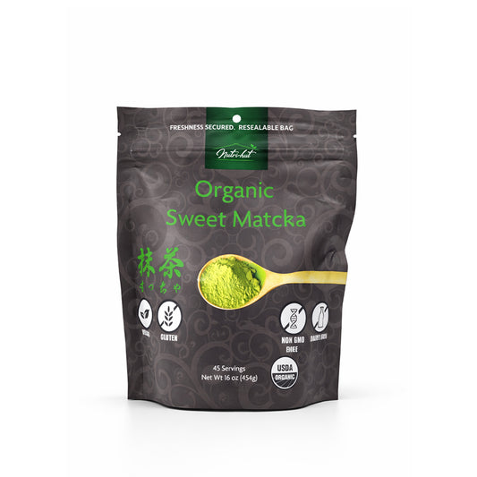 Nutrihut Organic Sweet Matcha 16oz Premium Japanese Green Tea Powder