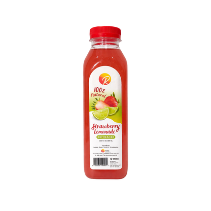 100% Natural Strawberry Lemonade Refresher Drink 500ml