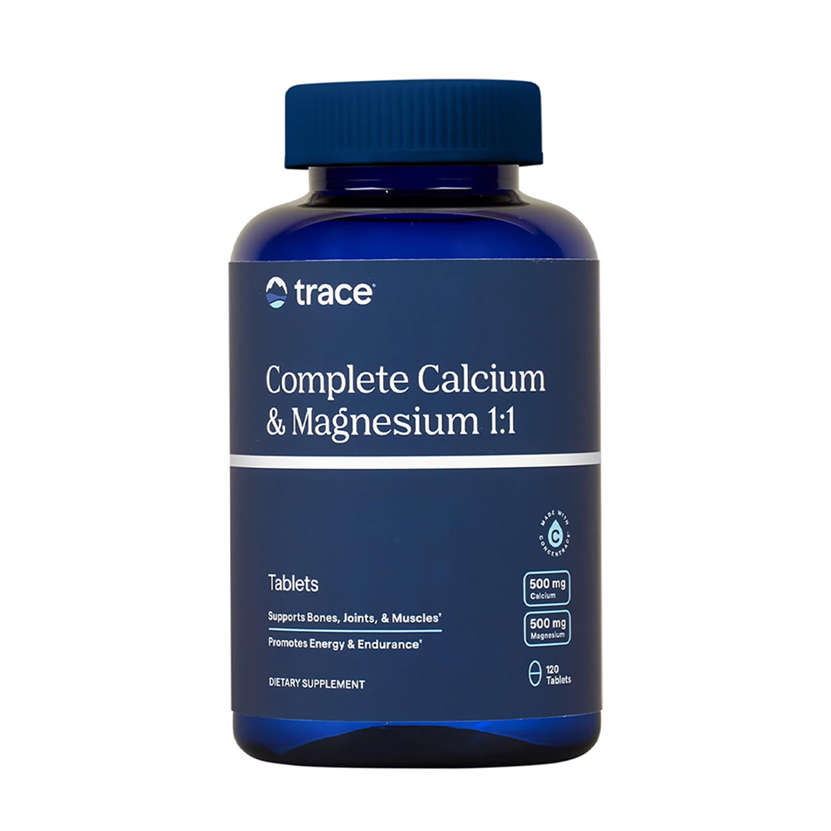 Trace Minerals Complete Calcium & Magnesium 1:1 Tablets