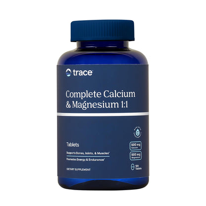 Trace Minerals Complete Calcium & Magnesium 1:1 Tablets