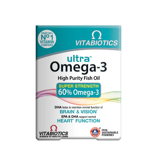 Vitabiotics Ultra Omega-3 Super Strength High Purity Fish Oil Capsules