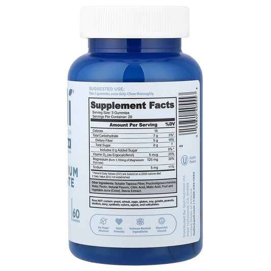 Goli Zero Sugar Magnesium Glycinate Gummies