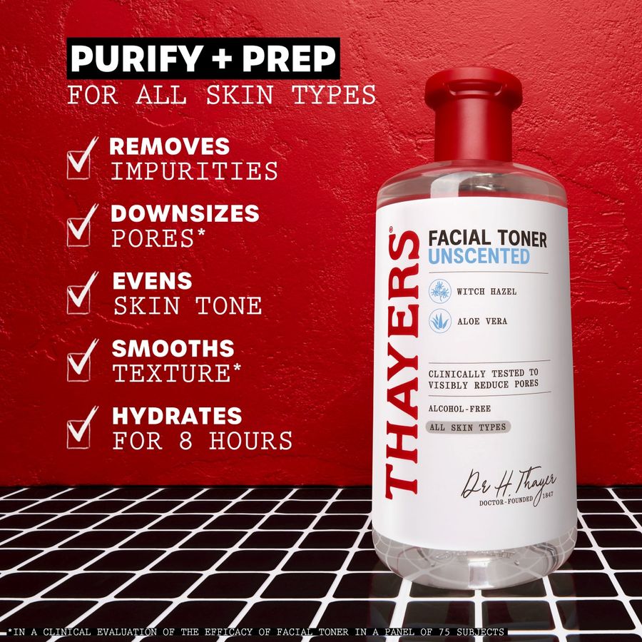 Thayers Alcohol-Free Unscented Witch Hazel Facial Toner