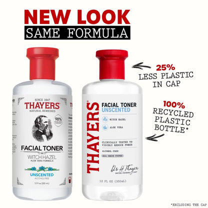 Thayers Alcohol-Free Unscented Witch Hazel Facial Toner