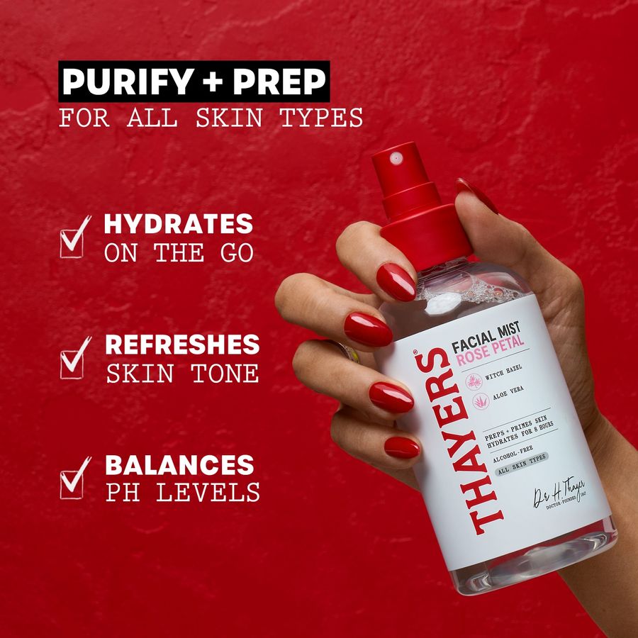 Thayers Rose Petal Witch Hazel Facial Toner Mist