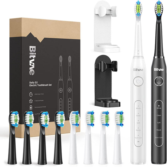Bitvae Ultrasonic Electric Toothbrush - Bundle