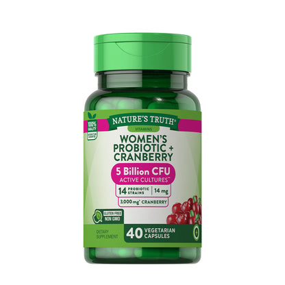 Nature's Truth Women's Daily Probiotic & Cranberry